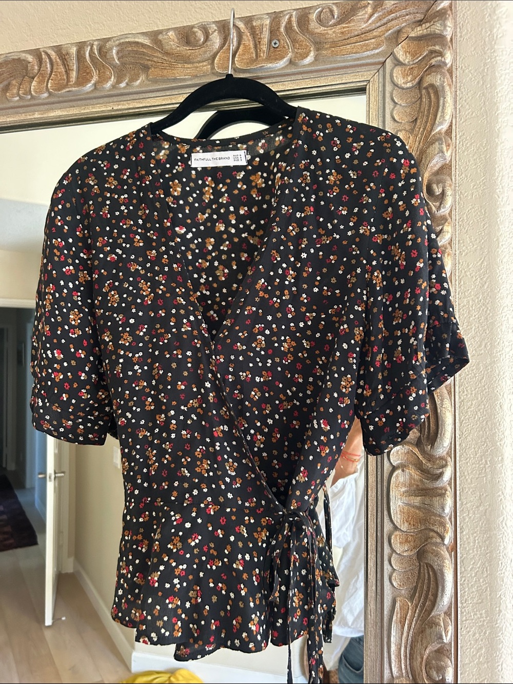 Faithful the brand wrap blouse.